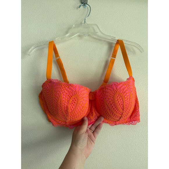 NWOT Savage X Fenty Orange and Pink Bra - Picture 1 of 6